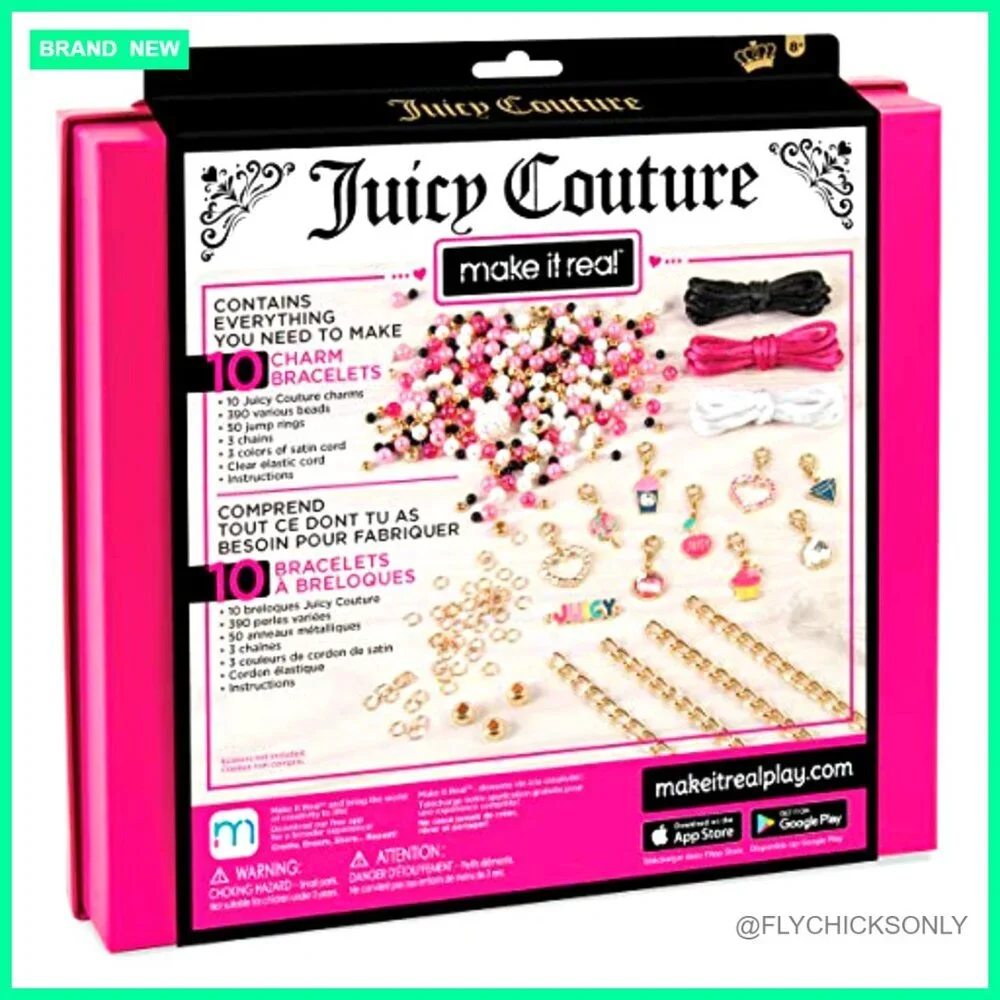 DIY Charm Bracelet Kit with Beads for Jewelry Making Craft